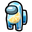 Among Us Blue Orange in Ice Character Pointer