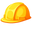 Labor Day Brush and Safety Helmet Yellow Orange Pointer