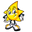 Sega Ristar Yellow White Pointer