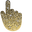 Vanilla Yellow Glitter Pointer