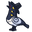 Cute KPop Demon Hunters Sussie Bird Black Gray Pointer