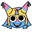 Dandy's World Yatta and a Party Popper Blue Pink Yellow Pointer