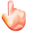 Peach Colored Fluids Red Orange Pointer