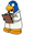 Club Penguin Gary and a Potion Flask Blue Orange White Pointer