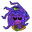 Monster Prom Zoe and a Tentacle Purple Green Pointer