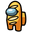 Among Us Yellow Baguette Character Orange Pointer