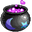 Witch’s Potion Vial and Magic Brew Cauldron Pixel Black Pink Pointer