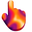 Molten Magma Fluids Red Orange Purple Pointer