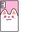 VSCO Girl Phone with a Kitty Case Pink White Pointer