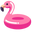 Minimal Flamingo Swim Ring Pink Pointer
