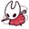 Cute Hollow Knight Hornet with a Needle White Red Pointer