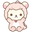 San-X Rilakkuma and Korilakkuma in Dino Costumes Pink Beige Pointer
