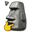 Moai Stone Face Thinking Meme Gray Yellow Pointer