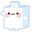 Molang and Piu Piu Minecraft Version White Pointer