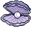 Pearl in a Shell Pixel Purple Gray Pointer