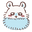 Kawaii Chiikawa Cheeky Momonga White Blue Pointer