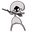 Hollow Knight: Silksong Lace and her Gilded Pin Gray Pointer