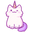 Cute Unicorn Cat White Purple Pointer