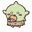 Chiikawa Goblin with a Chicken Leg and a Burger Green Orange Pointer