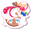 Cookie Run Parfait Cookie and her Guitar White Brown Pink Pointer