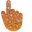 Carrot Orange Glitter Pointer