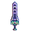 Terraria Copper Shortsword and Zenith Purple Green Pointer