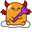 Gudetama Adorable Devil Orange Red Purple Pointer