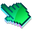 3D Emerald Moss Pixel Green Pointer