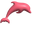 Simple 3D Pink Dolphin Pointer