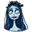 Corpse Bride Emily and her Bouquet of Blue Roses Blue Pointer