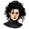 Edward Scissorhands and his Hand Black Beige Pointer