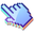 3D Winter Morning Blue Pixel Pointer