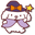 Sanrio Pompompurin and Macaroon in Halloween Costumes White Purple Pointer