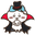 Chiikawa Usagi Mummy and Hachiware Vampire White Black Red Pointer