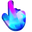 Cyan and Magenta Fluid Lights Blue Purple Pointer
