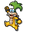 Super Mario Iggy Koopa and his Magic Wand Green Yellow Pointer
