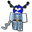 Roblox FORSAKEN Dusekkar and a Staff Gray Blue Pointer