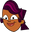 Total Drama Sierra and a Smartphone Brown Purple Pointer