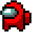 Green and Red Among Us Crewmates Pixel Pointer