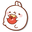 Molang with an Apple White Red Pointer