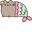 Pusheen Pretty Mermaid Gray Cyan Pink Pointer