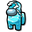 Among Us Cyan Ocean Wave Character Blue Pointer