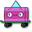 Unikitty! Kickflip and a Skateboard Purple Cyan Pointer