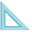 Blue Triangle Cyan Pointer