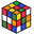 Rubik's Cube Pixel Orange Blue Red Green Pointer