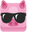Blooket Party Pig Pink Black Pointer