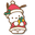 Sanrio Christmas Pochacco with Gift and Candy Cane White Red Green Pointer