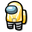 Among Us Yellow Light Bulb Character Gray Pointer