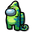 Among Us Green Chameleon Character Pointer