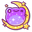 Cute Cosmic Frog Purple Yellow Pointer